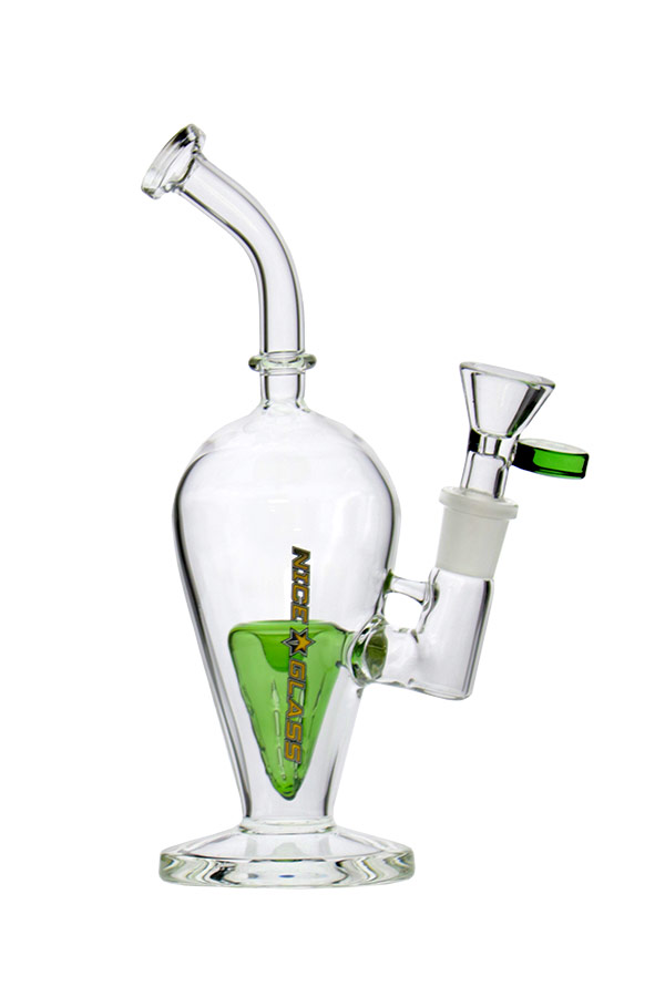 8 inch Cone Perc Reverse Triangle Bubbler