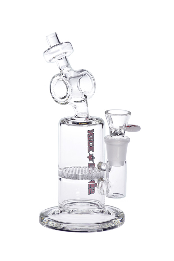 8 inch Crosshole Honeycomb Perc Bubbler