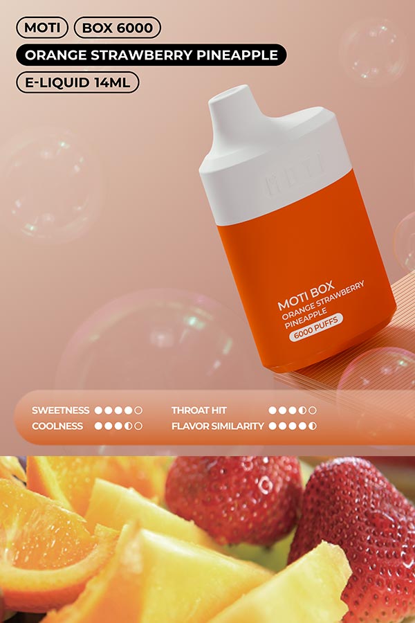 MOTI BOX 6000 - Orange Strawberry Pineapple